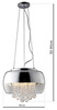 Rippvalgusti Milagro Luna, 1xE14, 40W, 230V
