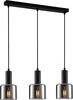 Rippvalgusti Italux Santia PND-65342-3-BK+SG, 3xE27, 40W, 60 cm, must