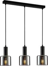 Rippvalgusti Italux Santia PND-65342-3-BK+SG, 3xE27, 40W, 60 cm, must