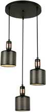 Rippvalgusti Italux PND-2439-3-BK, E27, must