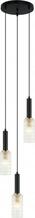 Rippvalgusti Italux PND-43363-3 BK+BR, E14, must/pruun