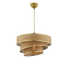 Rippvalgusti Opviq Couper Hazeran, 1xE27, 60W, pruun/kuldne/beež