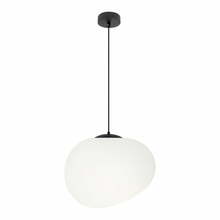 Rippvalgusti Candellux Stones 35134, 1xE27, 40W, 25 cm, must/valge