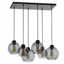 Rippvalgusti TK Lighting Cubus, 6xE27, 60W, must