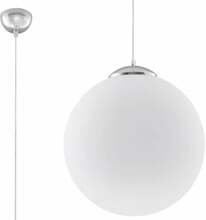 Rippvalgusti Sollux Ugo 30, 60 W, E27, valge/kroom