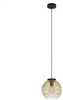 Rippvalgusti Eglo Venezuela, 900166, 1 x E27, 40 W, must/kuldne, h110 cm