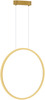 Rippvalgusti Milagro Saturno Gold, 28W LED, IP44, kuldne