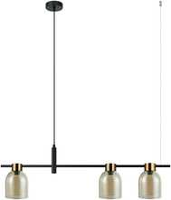 Ripplamp Italux Servio PND-66892-3-BK-AMB, E14, must