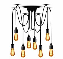 Rippvalgusti Toolight Spider 8, E27, 8 haruga ämblik