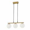 Rippvalgusti Candellux Carrine 33-37435, 3xE14, 40W, pruun/naturaalne
