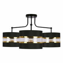 Rippvalgusti Candellux Andy, 3x40W, E27, must/kuldne