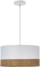 Rippvalgusti Candellux Bianco, 1xE27, 40 W, valge/pruun
