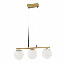 Rippvalgusti Candellux Carrine 33-37435, 3xE14, 40W, pruun/naturaalne
