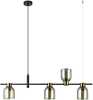 Ripplamp Italux Servio PND-66892-4-BK-AMB, E14, must