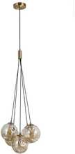 Ripplamp Italux Perlos PND-54456-5-HB-AMB, G9, messing