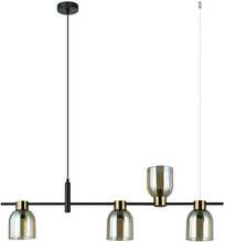 Ripplamp Italux Servio PND-66892-4-BK-AMB, E14, must