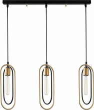 Rippvalgusti Opviq Cerco 2031, 180 W, E27, must/kuldne, metallkorpus