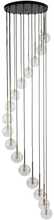 Rippvalgusti Tkkrywult TK Lighting Aurora 10182, 16x8W, G9, läbipaistev/kuldne