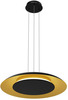 Rippvalgusti Milagro Piattino LED, 30W, 230V, 2700-4000K, 40 cm, must/kuldne