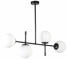 Rippvalgusti Opviq Favori 8712-1, must/valge, metallkorpus