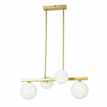 Rippvalgusti Candellux Kama, 4xG9, 28W, valge/kuldne