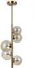 Ripplamp Italux Canello PND-406007-V5-HBR, 5xG9, 5W, 230V, messing