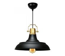 Rippvalgusti Opviq AYD-3631, 1xE27, 40W, must/kuldne, ø 25 cm