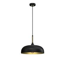 Rippvalgusti Milagro Lincoln, 1xE27, 60W, d. 35 cm, must/kuldne
