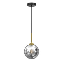 Rippvalgusti Milagro Reflex, 1xE14, 40W, 17 cm, must/kuldne