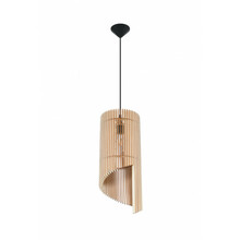 Rippvalgusti Sollux Alexia, 1xE27, 60W, must/pruun, tamm