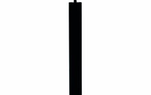 Riputatav LED valgusti Tope Tartu, 10W, 3000 K, 900 lm, IP20, 60 x 700 mm, must