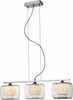 Rippvalgusti Azzardo Happy 3, 3x40W, G9, valge/kroom, 2192-3P