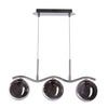 Rippvalgusti Candellux Lighting Lumos, 33-44235, 3xG9, 3x20W, suitsumust, 14 cm