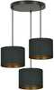 Rippvalgusti Emibig Hilde 3 BL Premium, E27, must
