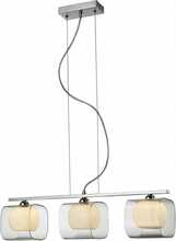 Rippvalgusti Azzardo Happy 3, 3x40W, G9, valge/kroom, 2192-3P