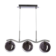 Rippvalgusti Candellux Lighting Lumos, 33-44235, 3xG9, 3x20W, suitsumust, 14 cm