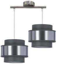 Rippvalgusti Candellux Lighting Hare 32-18489, 2xE27, 120W, hall/hõbedane