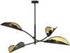 Rippvalgusti Emibig Lotus 4, 40 W, 4xE14, must/kuld