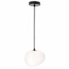 Rippvalgusti Candellux Stones, 1xE27, 40W, 20 cm, must/valge