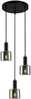 Rippvalgusti Italux Santia PND-65342-3A-BK+SG, 3xE27, 40W, must