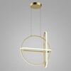 Rippvalgusti Italux Cerrila PND-29772750-3A-BK, 48,6 W, 3000 K, dimmerdatav, kuldne