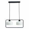 Rippvalgusti Candellux Lighting Zodiac, 32-26811, 2x40W, E27, must/valge
