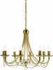 Rippvalgusti Candellux Muza, 38-69187, 8xE14, 40W, patina