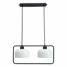 Rippvalgusti Candellux Lighting Zodiac, 32-26811, 2x40W, E27, must/valge