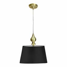 Rippvalgusti Candellux Prima Gold, 31-09241, 1xE27, 60W, must-kuldne, ø 35 cm
