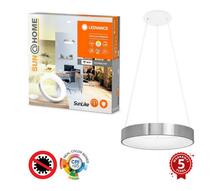 Rippvalgusti Ledvance Sunhome Circular, 18,5W, 2200-5000K, hõbe