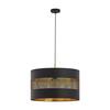 Ripplamp Orno Alessio 1P, AD-LD-6243BCE27T, E27, max. 60W, must-kuldne