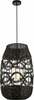 Rippvalgusti Milagro Arona ML0355, 1xG9, 40W, must, diameeter 40 cm