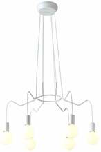 Rippvalgusti Candellux Basso, 6xE27, 40W, valge