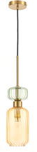 Rippvalgusti Milagro Molly Amber, 1xE14, 40W, 12 cm, kuldne/oranž/roheline